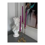 iv candles Homedecor 3'lü Fuşya Şamdan Mumu Fuşya 35 x 50
