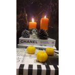 iv candles Iv Candles 3'lu Halloween Kabak SARI 8 x 8