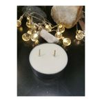 iv candles Iv Candles Homedecor Organik Soya Wax Gri Renk Teneke Mum Beyaz 7 x 7