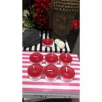 iv candles Iv Candles Tealight 12'li Kırmızı Büyük Boy Mum KIRMIZI