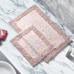 İva Home Collections Tiffany 2'li Pamuklu Klozet Takımı Pudra Banyo Paspas Seti