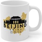 Ivart Beijing Çin Şehir Temalı Baskılı Premium Porselen Kupa Bardak - 1 Adet - 300 ml