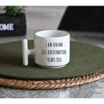 Ivart I Am Kafam Ses Kaldırmıyor Year Old Baskılı Porselen T Kulplu Kupa-Hediye-Doğum Günü-Sevgililer Günü - 001 - Beyaz - 300 ml