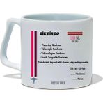 Ivart Kişiye Özel Ziktired Ila*ç Tasarım Baskılı Premium Beyaz Porselen Kupa Bardak-Hemşire, Doktor,eczacı - 001 - Beyaz - 300 ml
