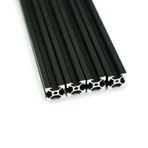 Iverntech 4 adet 300 mm 2020 V Tip Siyah Avrupa Standart Eloksallı Lineer Ray Alüminyum Profil Ekstrüzyon DIY 3D Yazıcı ve CNC Makineleri için
