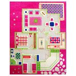 IVI EVCİLİK KOYU PEMBE HALI - 100 X 200CM