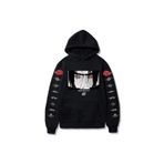 IvırZıvır Anime Naruto Uchiha Siyah Unisex Normal Kalıp Kapşonlu Hoodie ANU-01