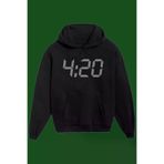 IvırZıvır IVRZVR28 Unisex Siyah 4.20 Baskılı Sweatshirt