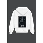 IvırZıvır Unisex Beyaz Ac-dc Sırt Baskılı Sweatshirt SB-320