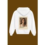 IvırZıvır Unisex Beyaz Lana Del Rey Sırt Baskılı Sweatshirt SB-303