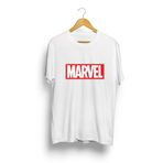 IvırZıvır Unisex Beyaz Oversize Marvel Baskılı T-shirt 31219-09