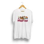 IvırZıvır Unisex Beyaz Scooby Doo Baskılı Oversize T-shirt 31219-08