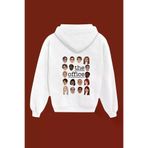 IvırZıvır Unisex Beyaz The Office Sırt Baskılı Sweatshirt IVRZVR57