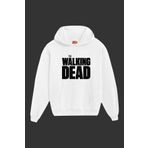IvırZıvır Unisex Beyaz The Walking Dead Baskılı Sweatshirt IVRZVR82