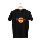 IvırZıvır Unisex Siyah Hard Rock Baskılı T-shirt HRI-01