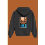 IvırZıvır Unisex Siyah Stranger Things Baskılı Sweatshirt IVRZVR85
