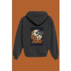 IvırZıvır Unisex Siyah Tom And Jerry Sırt Baskılı Sweatshirt IVRZVR89