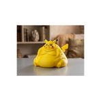 IvırZıvırLab Tombik Pikachu Figürü Sarı 3D Baskı Masa Süsü Dekoratif Anime Biblo Oyuncu Odası Aksesuarı
