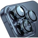 Ivoomi iPhone 15 Pro Max / 15 Pro Premium Safir Kamera Lens Koruyucu Temperli Cam - Midnight