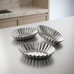 Ivory 3'lü Oval Metal Tart ve Kurabiye Kalıbı Seti