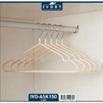 IVORY 5’li Metal Silikon Kaplamalı Elbise Askısı – Kaydırmaz Dayanıklı Askı Seti