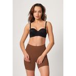 IVYRAE Kadın Dikişsiz Yumuşak Doku İz Yapmaz İnce Gösteren Mini Tayt Boxer Kahverengi 3003
