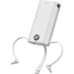 Iwalk Powersquid Pd 18W Dahili 3 Kablolu Dijital Göstergeli 9.000MAH Powerbank - Beyaz