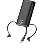 Iwalk Powersquid Pd 18W Dahili 3 Kablolu Dijital Göstergeli 9.000MAH Powerbank - Siyah