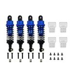 IWBR 1 Set RC Car Shock Absorber Oil Filled Type With Shock Tower For WPL C14 C24 MN D90 D91 MN99 99 Adjustable Upgrade Parts (Color : Blue)