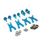 IWBR 1/18 Fit For Wltoys 184011 A949 A959 A969 A979 K929 Upgrade Parts Kit Suspension Arm Steering Block RC Car Accessories (Color : Blue)
