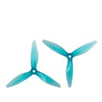IWBR 8 Pcs/4 Pairs 5144 3 Blade Propeller For 4s 6s FPV Racing Drone Quadcopter (Color : 4Pair Crystal Blue)
