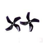 IWBR D51 2020 2x2 2inch 50.3mm 4 Blade Propeller 1.5mm For RC FPV Racing Freestyle Tinywhoop Beta85X 2inch Drone (Color : 8pairs black)