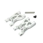IWBR Fit For Wltoys 104072 Rear Suspension Arm Rear Lower Arm 1/10 RC Car Upgrades Parts Accessories (Color : Silver)