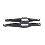 IWBR Rear Suspension Links Arm 1/12 Fit For Wltoys 12428 12423 FY03 12628 Off-Road Desert Buggy RC Car Hop-up Parts (Color : Black)