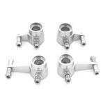 IWBR Shock Absorber Steering Cup CVD Swing Arm Upgrade Suit For P929 P939 K979 K989 K999 K969 1/28 RC Car Sare Parts (Color : Silver steering cup)
