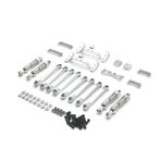 IWBR Upgrade Shock Absorber Fixed Tie Rod Shock Bracket Rear Axle Servo Mount For MN 1/12 D90 D91 D96 MN98 99S RC Car Parts (Color : Silver)