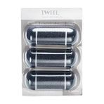 IWEEL IW-9043 IW-9046 Modelleri için 3 Kaba Yedek Rulo Başlık, Elektrikli Nasir Giderici, Ayak Dosyası, Pedikür Aletleri, Çatlak Topuklar ve Ölü Deri için Pedikür kiti, Siyah