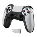 IWGAME Controller for PlayStation-5, Compatible with PS-5/PS-5 Pro/PS-4/ PC, Wireless Controllers Supports Adjustable Turbo, Remap, Hall Effect, Gaming Controller for PS-5 Games (2.4G Adapter Required