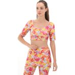 IX4374-K adidas Asmc Crop Kadın T-Shirt Pembe