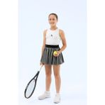 IXAURA ED2316-02 Coco Pilise Kız Çocuk Etek Gümüş Metalik ( Günlük , Gece , Kokteyl , Dans , Spor ) - Gri - 6 - 8 Yaş