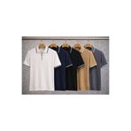 ixir 5li set erkek kısakol yazlık dokulu poloyaka triko tişört %100 pamuk günlük rahat t-shirt