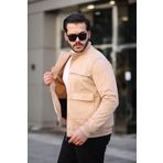İxir Torba Cepli Nubuk Mevsimlik Erkek Mont & Ceket Camel