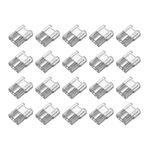 Iyalezirk 20pcs LED Light Strip Connectors Transparent Solderless No Dark Area for LED Lights Connector DIY COB for LED Lights Connector SMD Strip Lights 8mm