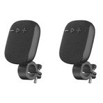 Iyalezirk 2X Bisiklet Hoparlörü Bluetooth Olmadan Bisiklet Gidonu Açık Hoparlör Gidon Subwoofer Bisiklet Sürme için - Siyah