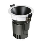 Iyalezirk Deep Anti-Glare LED COB Spotlight 25W Dimmable Recessed Downlight Aluminum for Homes Store Lighting 6000k