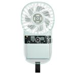 Iyalezirk Handheld Mini Fan Adjustable Speed Pocket Air Cooler Fan 1200mAh Outdoor Portable Fan forOutdoor Travel Camping Color: