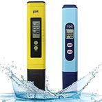 Iyalezirk Su Kalite Test Ölçer, Tds Metre 2'si 1 arada Kit, 0-14.00Ph ve 0-9990 Ppm Ölçüm Aralığı, Hidroponik, Akvaryumlar, İçme Suyu,
