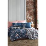 İyi Geceler İstanbul 220x240 cm Indigo Wilbourn Çift Kişilik Battaniyeli Nevresim Takımı