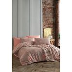 İyi Geceler İstanbul 220x240 cm Somon Wilbourn Çift Kişilik Battaniyeli Nevresim Takımı