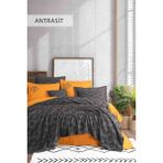 Iyi Geceler Istanbul Aztec Yatak Örtüsü Seti - Antrasit - 240 x 260 cm
